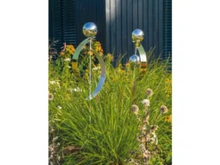 Neu 💯 Jardini Beetstecker mit Kugeln - 15/110/10 cm in silberfarben 🔥 -GARTENMÖBEL Verkäufe 6793273 0615730 1 24666169 1