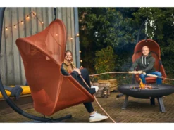 Brandneu 🔥 Hängesessel Yobaya Relaxed Red - 106/195/123 cm in rot ✨ -GARTENMÖBEL Verkäufe 6793868 0615972 21 24782288