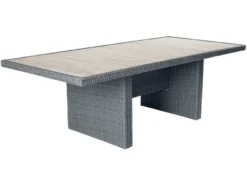 Am billigsten 😀 Jardini Gartentisch Barcelona - 100/74/212 cm in grau 🧨