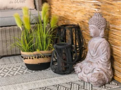 Rabatt 🥰 Jardini Dekofigur Buddha - 61,5/79/35 cm in grau 🤩 -GARTENMÖBEL Verkäufe 6811804 0623470 24664197