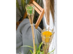 Am billigsten ✨ Jardini Bambusfackel mit Kerze - 100/8 cm in mehrfarbig ✔️ -GARTENMÖBEL Verkäufe 6811809 0623475 24669163
