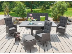 Schlussverkauf ❤️ Jardini Gartenhocker Barcelona - 50/44/57 cm in grau 🌟 -GARTENMÖBEL Verkäufe 6943971 0651952 1 23765433