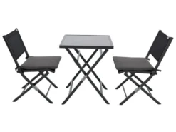 Auslauf 😀 Doppler Balkonmöbel-Set Expert 3-teilig in grau 👍 -GARTENMÖBEL Verkäufe 6944973 0652260 1 24286719